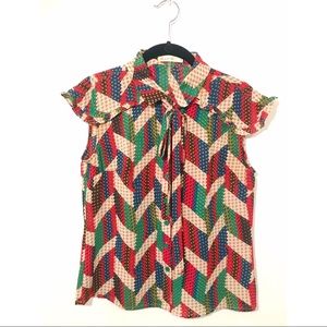 Comme Toi Button-Down Top with Tie | ModCloth